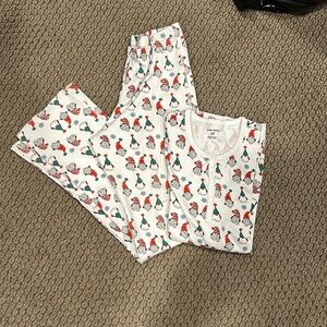 Gnome Xmas Roller Rabbit pajama set